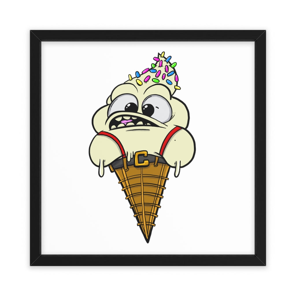 Ice Cream Suspenders - Framed Art Print