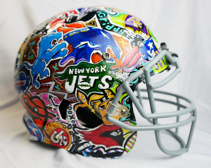 Football Helment Custom Painted with Pro Teams