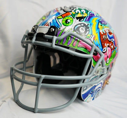 Football Helment Custom Painted with Pro Teams